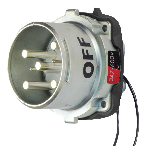 39-68187-K14-972 - DR100 INLET METAL SIZE 4 TYPE 3R 3P+N+G 100A 347/600 VAC 60 Hz +2 AUX